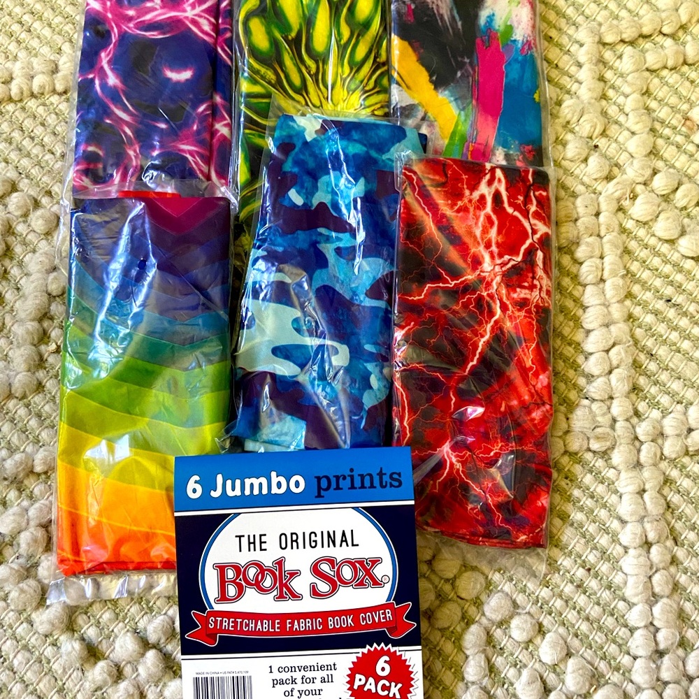 Set of 6 New Book Socks